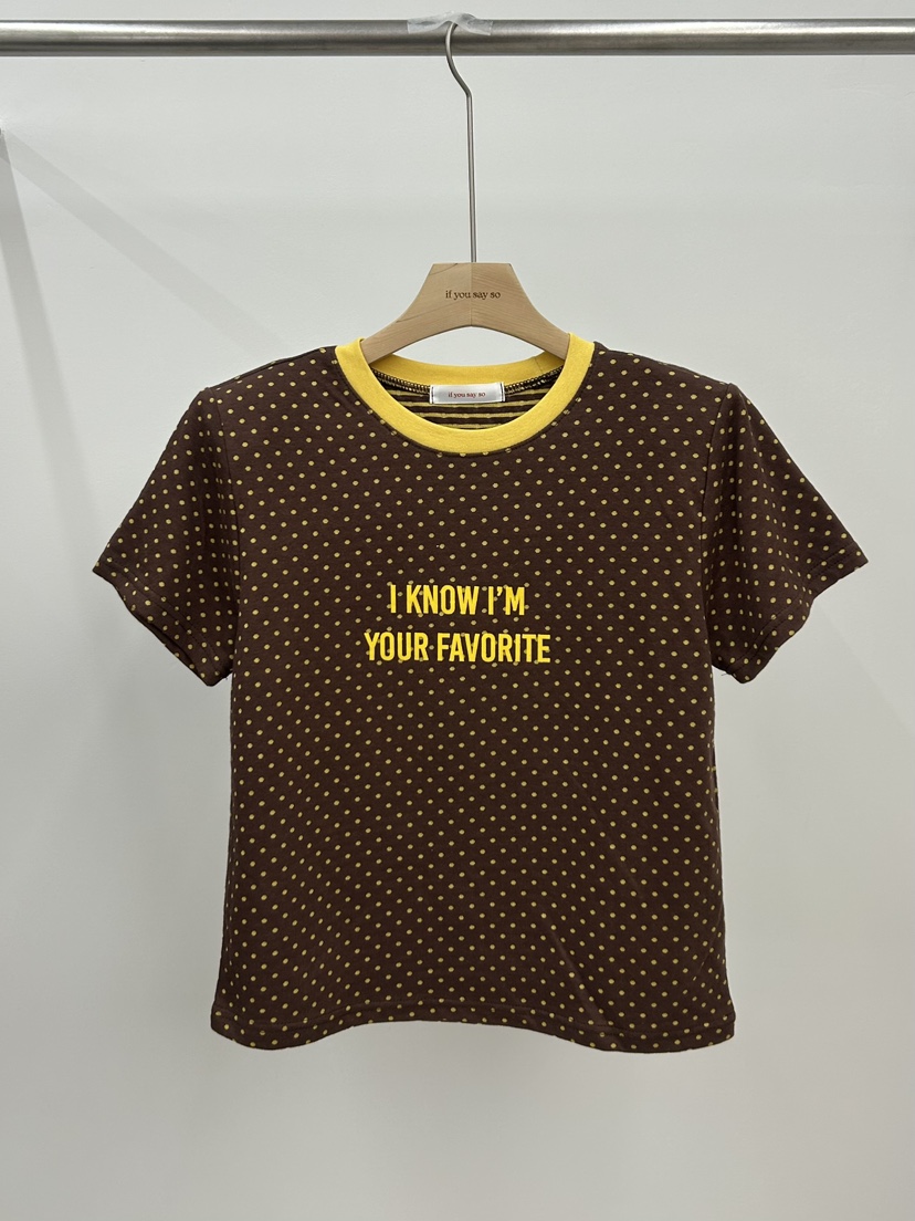 IF YOU SAY SO/PLUM-Q東大門代購女士新品時尚真品T恤IF YOU SAY SO/PLUM-QT恤圖色1