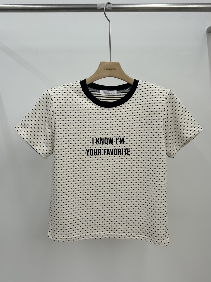 IF YOU SAY SO/PLUM-Q東大門代購女士新品時尚真品T恤IF YOU SAY SO/PLUM-QT恤圖色2