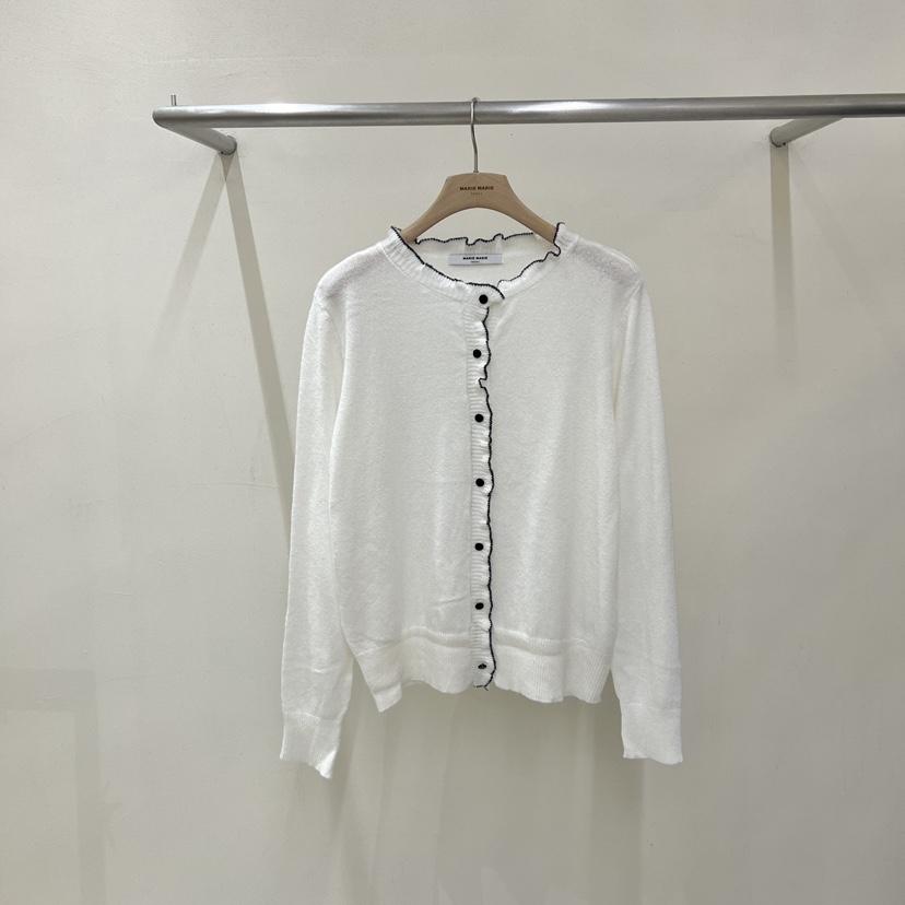 MARIE MARIE東大門實拍女裝新款熱賣推薦真品針織衫荷葉邊MARIE MARIE針織衫圖色1