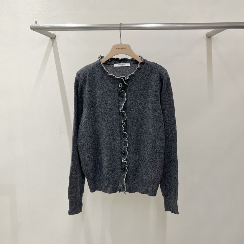 MARIE MARIE東大門實拍女裝新款熱賣推薦真品針織衫荷葉邊MARIE MARIE針織衫圖色2