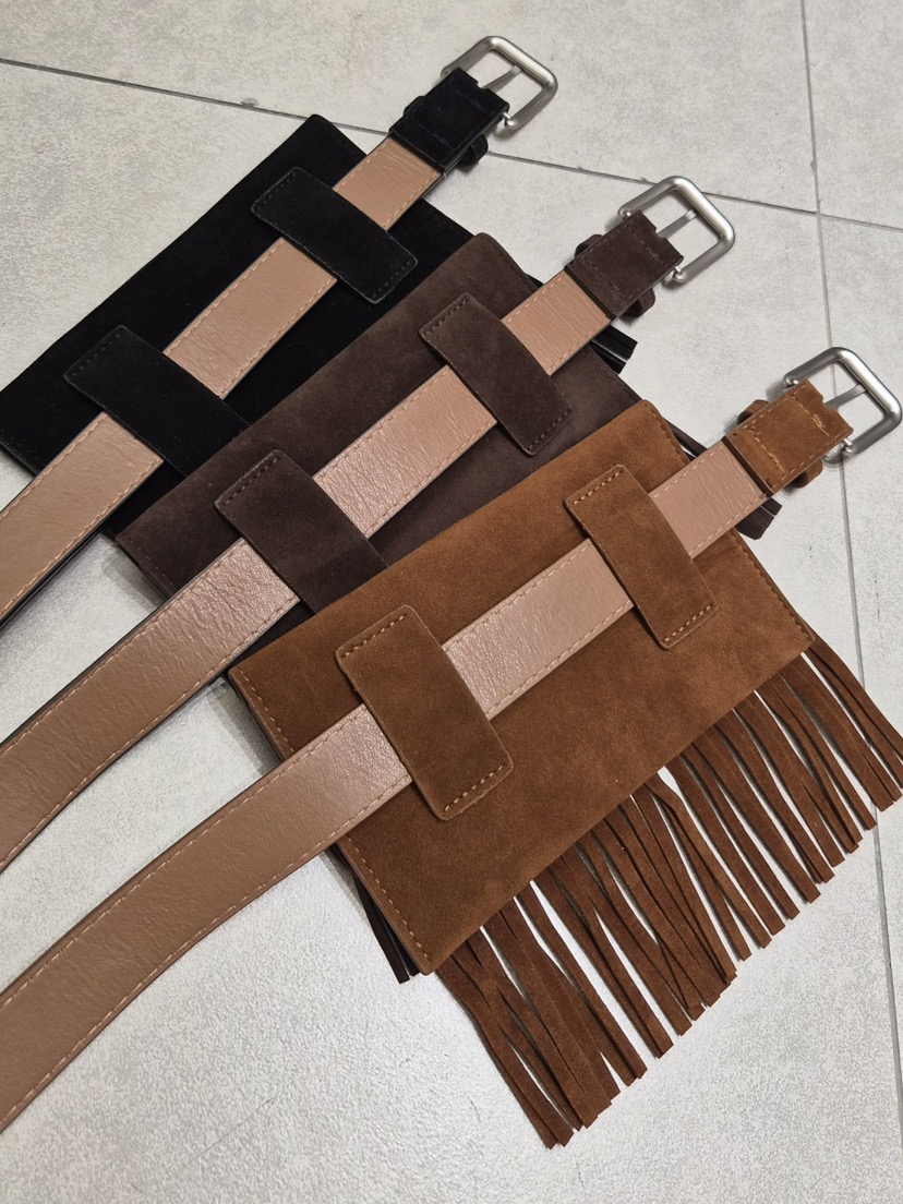 WORK SHOP東大門實拍女裝新款真品推薦休閑腰帶流蘇腰帶Work_shop腰帶