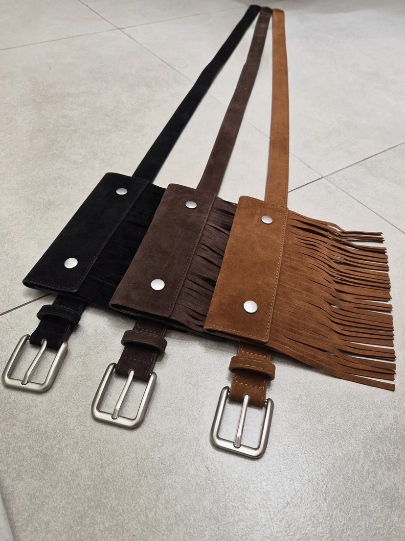 WORK SHOP東大門實拍女裝新款真品推薦休閑腰帶流蘇腰帶Work_shop腰帶