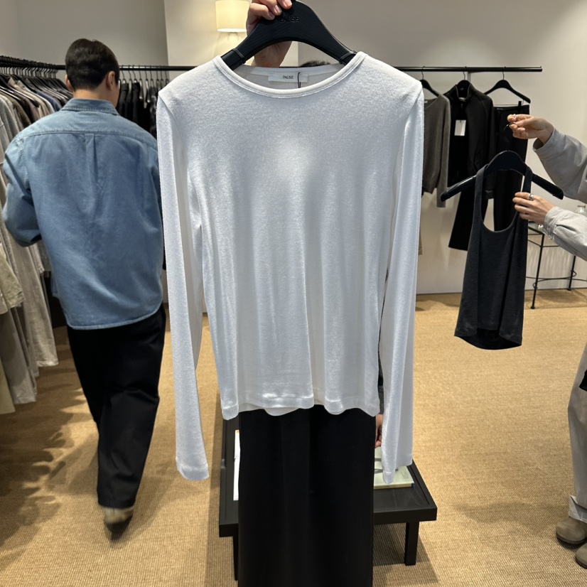 PAUSE韓國直郵女士新款真品推薦熱賣休閑人氣時尚長袖T恤PAUSE長袖T恤圖色1