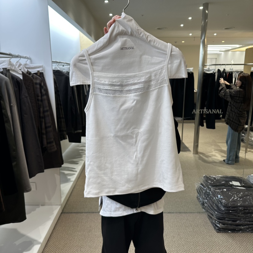 ARTISANAL東大門直郵女裝新款休閑真品時尚吊帶背心透明無袖ARTISANAL吊帶/背心圖色1