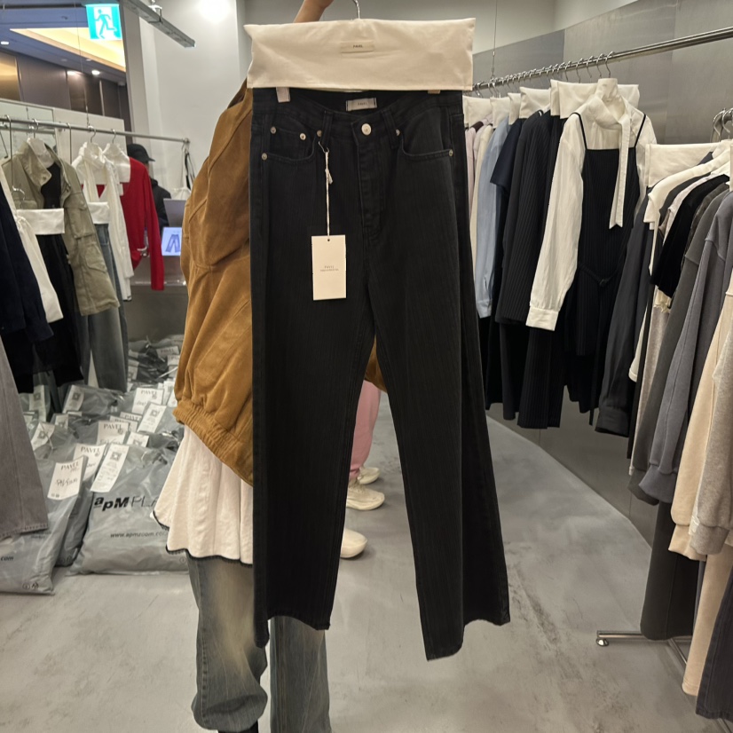 PAVEL韓國直郵女士新品熱賣時尚推薦人氣真品休閑休閑褲PAVEL休閑褲圖色2黑色