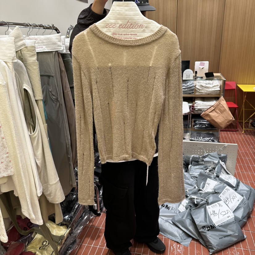 EEE東大門直郵女士新款休閑人氣推薦熱賣真品時尚針織衫EEE針織衫圖色1