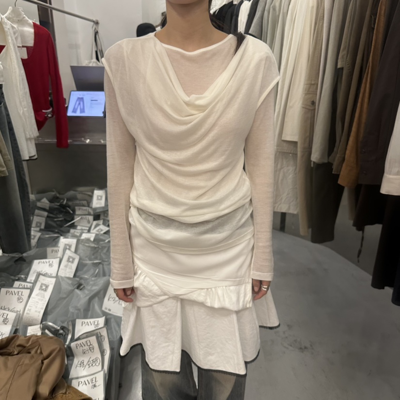 PAVEL東大門直郵女裝新款休閑人氣熱賣時尚真品套裝兩件套PAVEL套裝圖色5白色