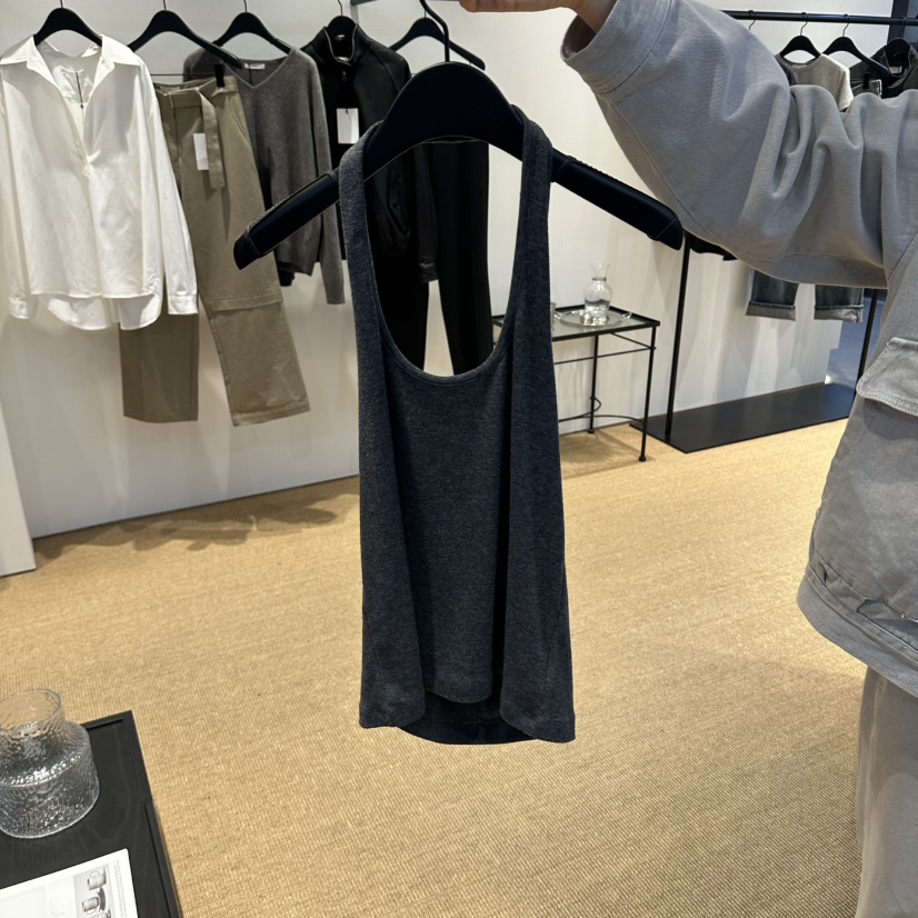 PAUSE韓國直郵女士新款真品時尚休閑推薦熱賣吊帶背心露背PAUSE吊帶/背心圖色1墨色