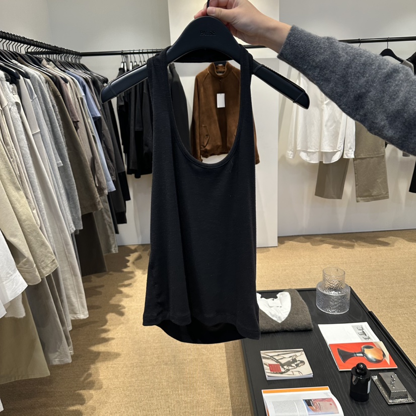 PAUSE韓國直郵女士新款真品時尚休閑推薦熱賣吊帶背心露背PAUSE吊帶/背心圖色3黑色