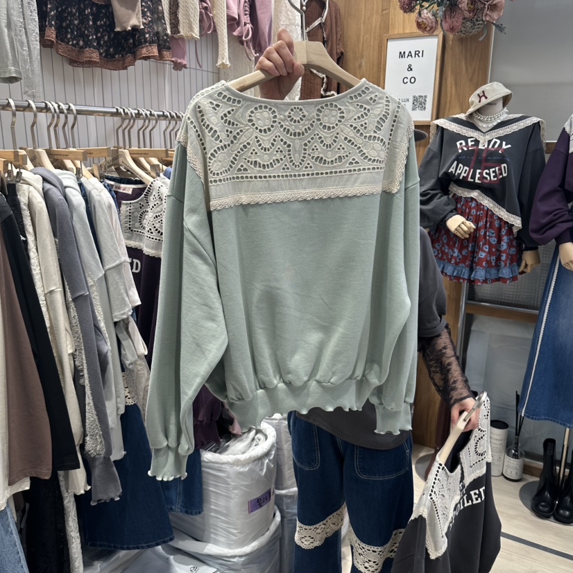 MARI CO韓國直郵女裝新品人氣休閑熱賣真品衛衣不含配飾MARI CO衛衣