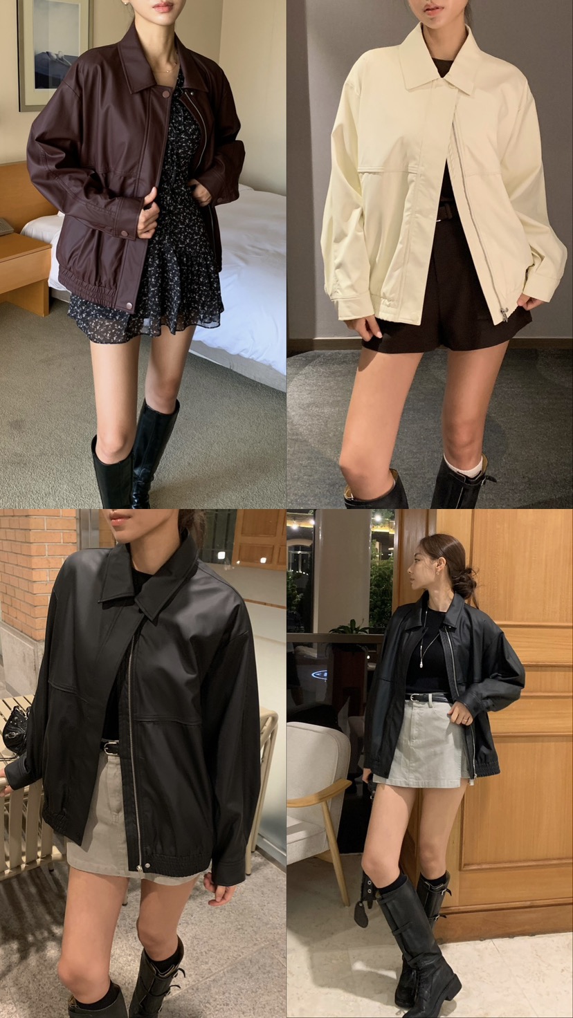 OBSESS韓國代購女士新品真品推薦人氣時尚休閑熱賣皮衣OBSESS皮衣