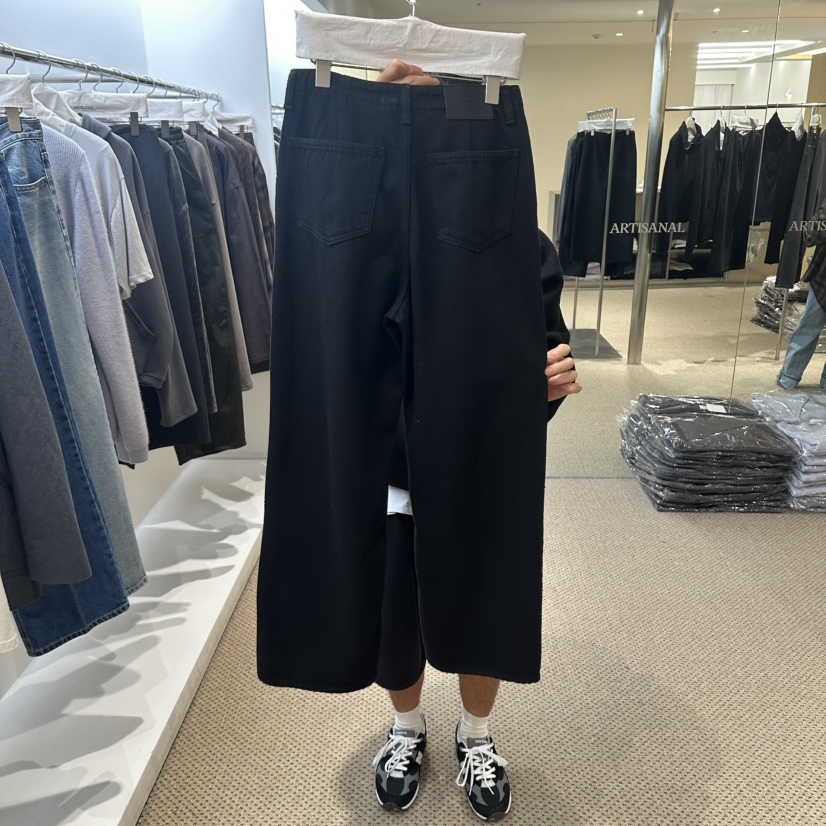 ARTISANAL東大門代購女裝新款真品休閑時尚休閑褲天絲黑色ARTISANAL休閑褲