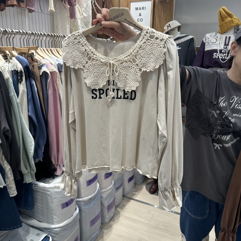 MARI CO東大門實拍女裝新品熱賣時尚人氣推薦休閑長袖T恤MARI CO長袖T恤圖色2
