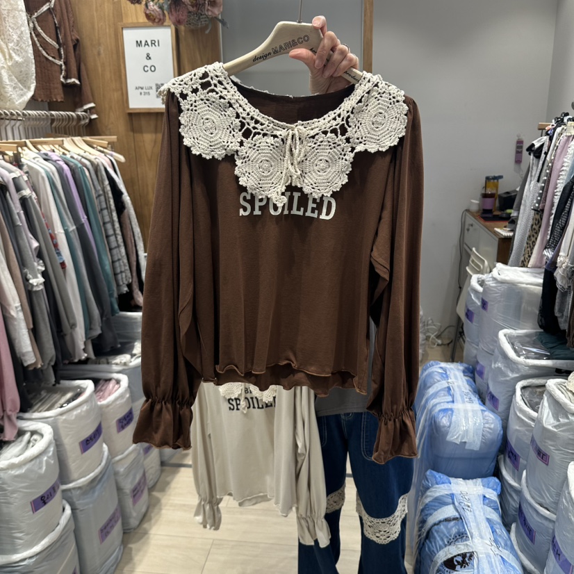 MARI CO東大門實拍女裝新品熱賣時尚人氣推薦休閑長袖T恤MARI CO長袖T恤圖色3