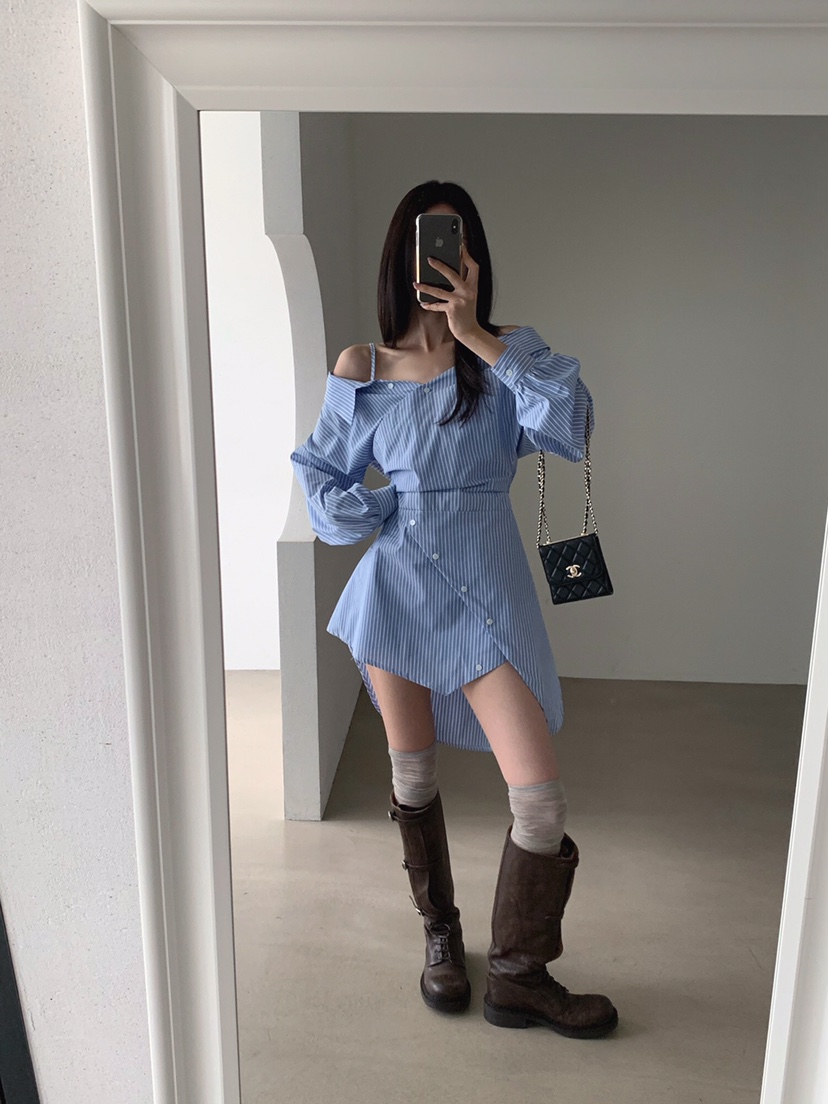 VERANDA韓國直郵女士新品熱賣休閑人氣真品推薦時尚連衣裙VERANDA連衣裙