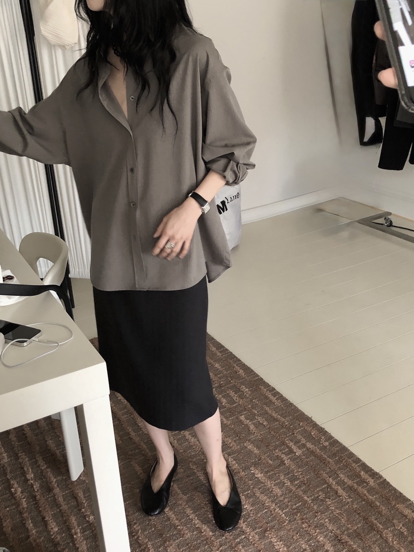 LE BUTTER韓國直郵女裝新款熱賣人氣休閑時尚襯衫蕾絲衫LE BUTTER襯衫/蕾絲衫