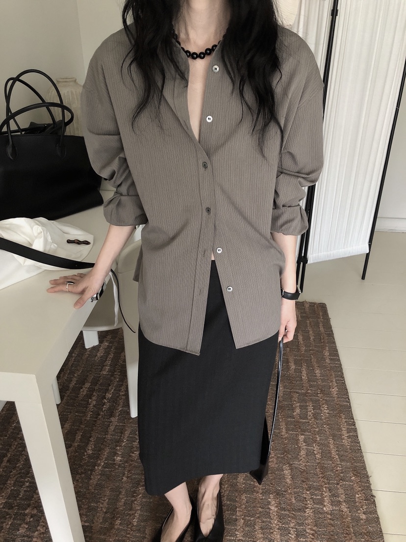 LE BUTTER韓國直郵女裝新款熱賣人氣休閑時尚襯衫蕾絲衫LE BUTTER襯衫/蕾絲衫
