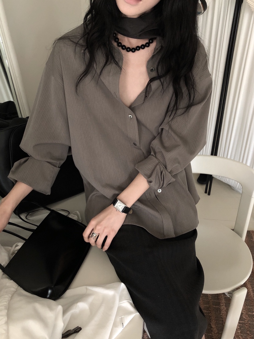 LE BUTTER韓國直郵女裝新款熱賣人氣休閑時尚襯衫蕾絲衫LE BUTTER襯衫/蕾絲衫