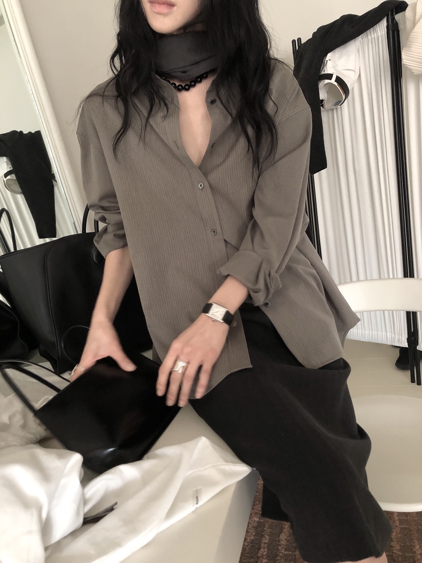 LE BUTTER韓國直郵女裝新款熱賣人氣休閑時尚襯衫蕾絲衫LE BUTTER襯衫/蕾絲衫