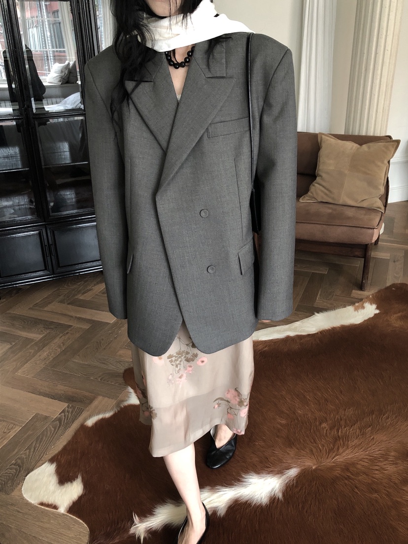 LE BUTTER韓國代購女裝新款休閑時尚熱賣西裝西服不含圍巾LE BUTTER西裝/西服圖色1