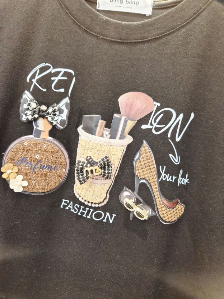 RICO/BLING BLING-S韓國直郵女裝新品休閑時尚長袖T恤RICO/BLING BLING-S長袖T恤