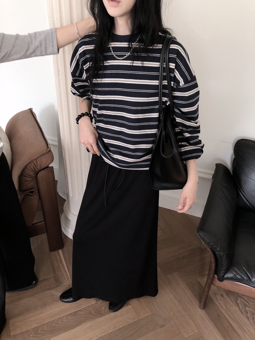 LE BUTTER韓國直郵女裝新品人氣休閑熱賣推薦時尚長袖T恤LE BUTTER長袖T恤