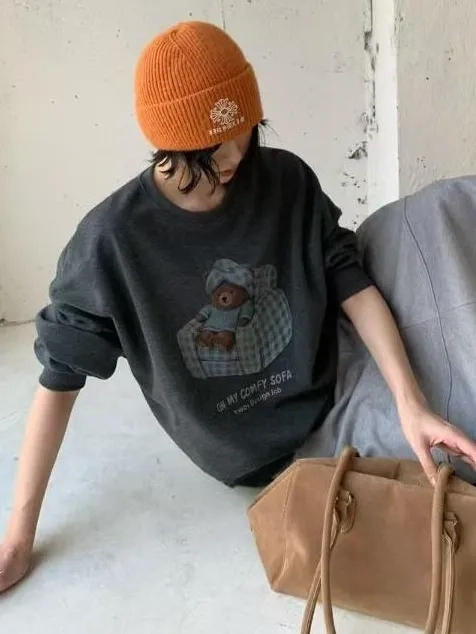 OLA韓國代購女裝新品推薦休閑真品人氣時尚熱賣衛衣mellor/OLA衛衣