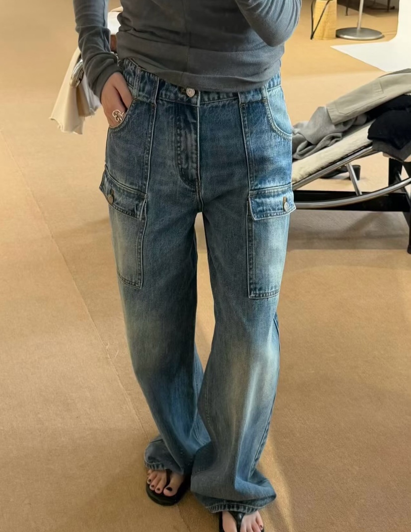 OLA東大門代購女裝新品真品休閑時尚推薦人氣熱賣牛仔褲口袋mellor/OLA牛仔褲