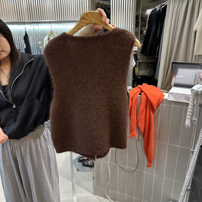 ALEGRE韓國直郵女裝新品時尚真品熱賣推薦人氣休閑馬甲口袋ALEGRE馬甲
