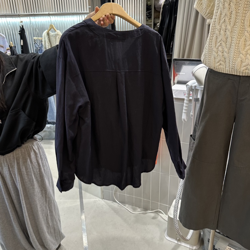 ALEGRE韓國代購女裝新品人氣真品休閑熱賣時尚襯衫蕾絲衫ALEGRE襯衫/蕾絲衫