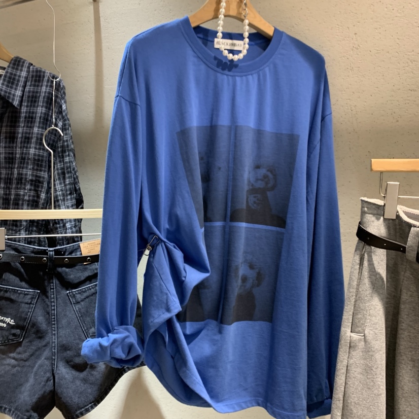 BLACKFRIDAY韓國代購女裝新品熱賣休閑真品時尚人氣長袖T恤BLACK FRIDAY長袖T恤圖色3