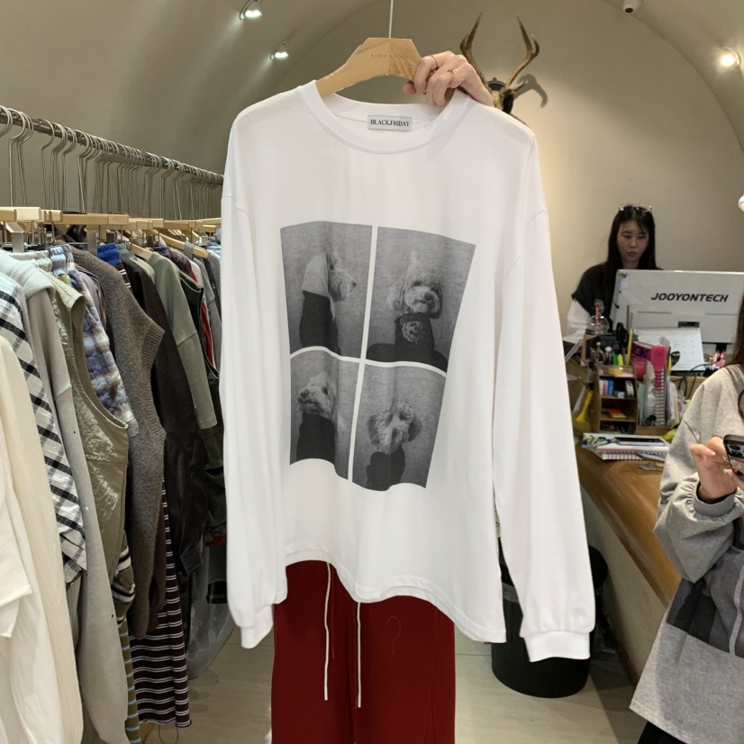 BLACKFRIDAY韓國代購女裝新品熱賣休閑真品時尚人氣長袖T恤BLACK FRIDAY長袖T恤圖色4