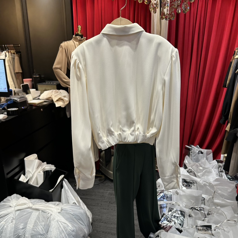 HERISH-HAUTE韓國代購女裝新品推薦真品熱賣休閑襯衫蕾絲衫Herish-Haute襯衫/蕾絲衫