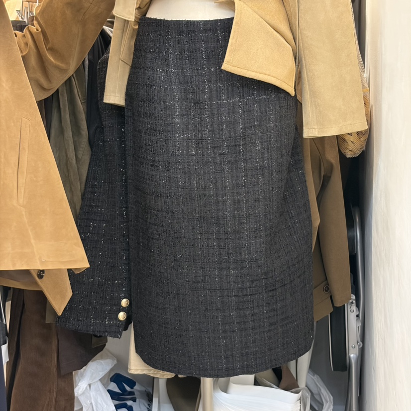 AFTERGLOW韓國直郵女裝新款人氣時尚推薦半身裙中短裙粗花呢AFTERGLOW半身裙/中短裙圖色2