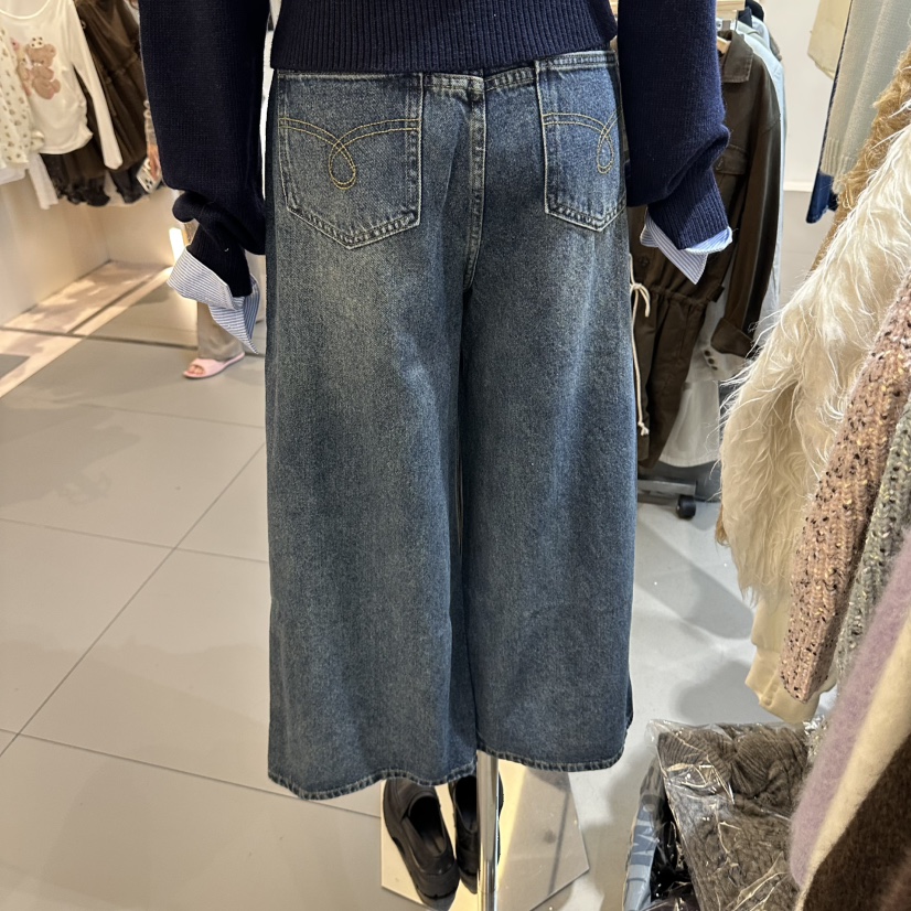 ALEGRE韓國直郵女裝新品時尚推薦休閑人氣熱賣真品牛仔褲ALEGRE牛仔褲