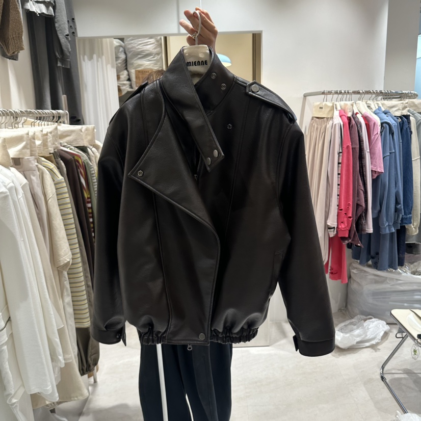 MIENNE韓國直郵女士新品真品熱賣休閑推薦時尚人氣夾克高領MIENNE夾克圖色2