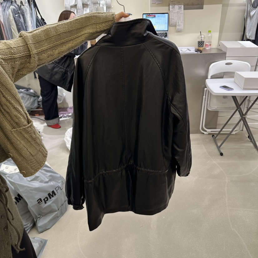 ORE-P東大門實拍女士新品真品推薦休閑人氣熱賣皮衣復古ORE皮衣