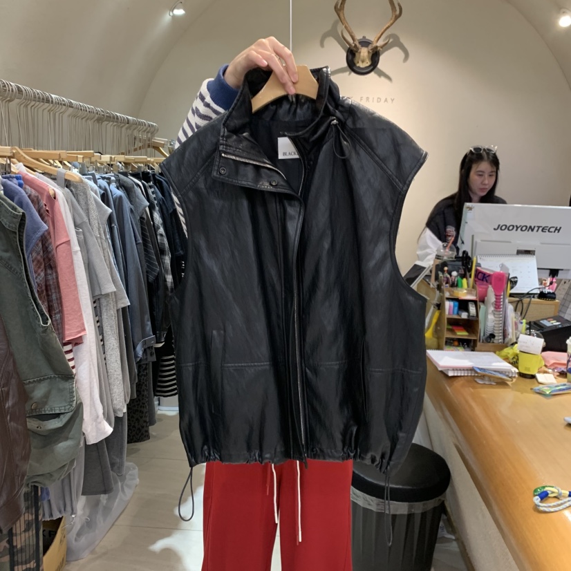 BLACKFRIDAY韓國代購女裝新品推薦時尚休閑真品馬甲不含內搭BLACK FRIDAY馬甲圖色2