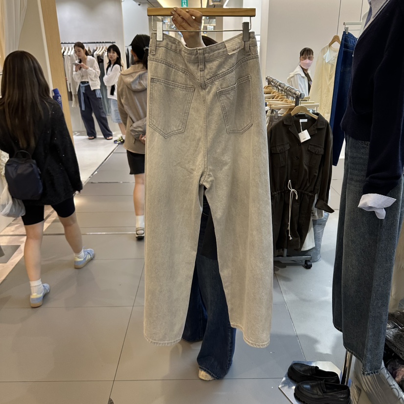 ALEGRE韓國代購女士新品休閑真品人氣熱賣推薦時尚牛仔褲ALEGRE牛仔褲