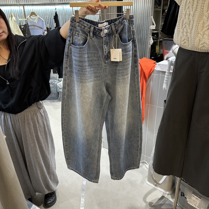ALEGRE韓國代購女士新品休閑真品人氣熱賣推薦時尚牛仔褲ALEGRE牛仔褲圖色1