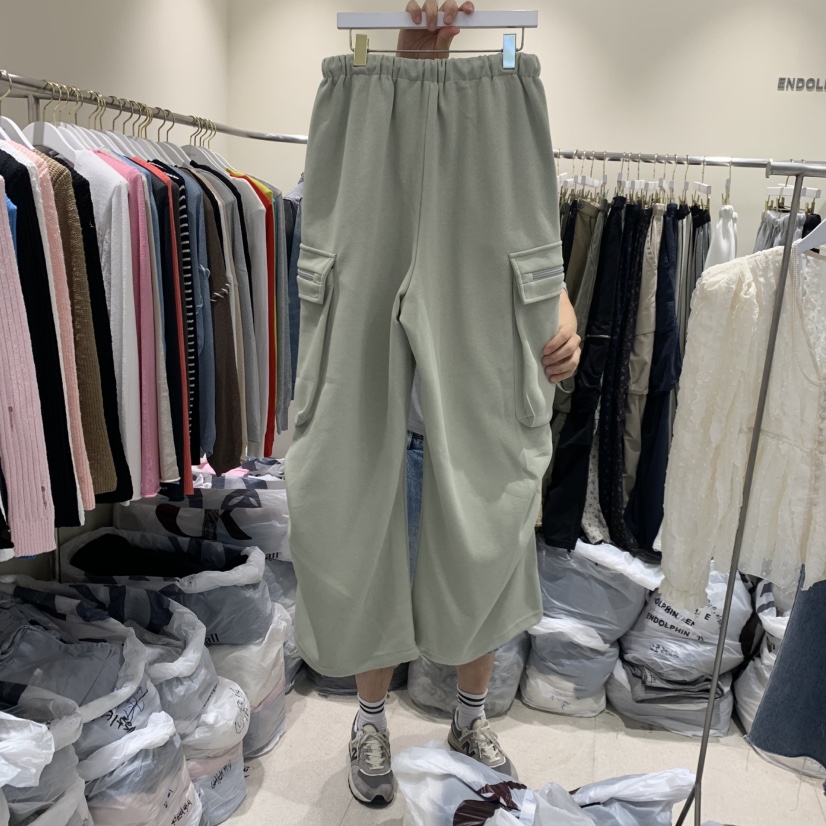 ENDOLPHIN東大門實拍女士新款熱賣推薦休閑人氣休閑褲口袋ENDOLPHIN休閑褲
