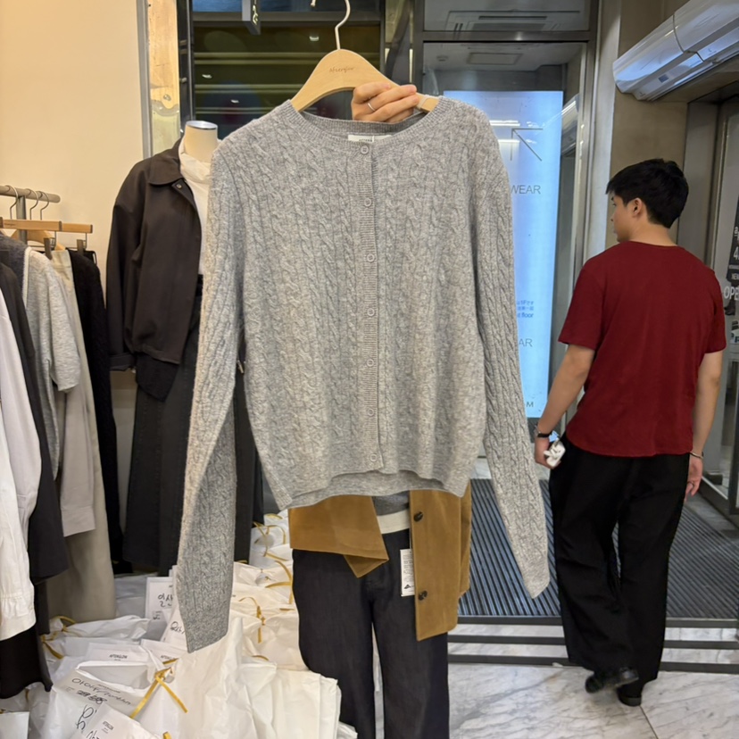 AFTERGLOW東大門直郵女士新品熱賣推薦休閑真品針織衫扭曲AFTERGLOW針織衫圖色3灰