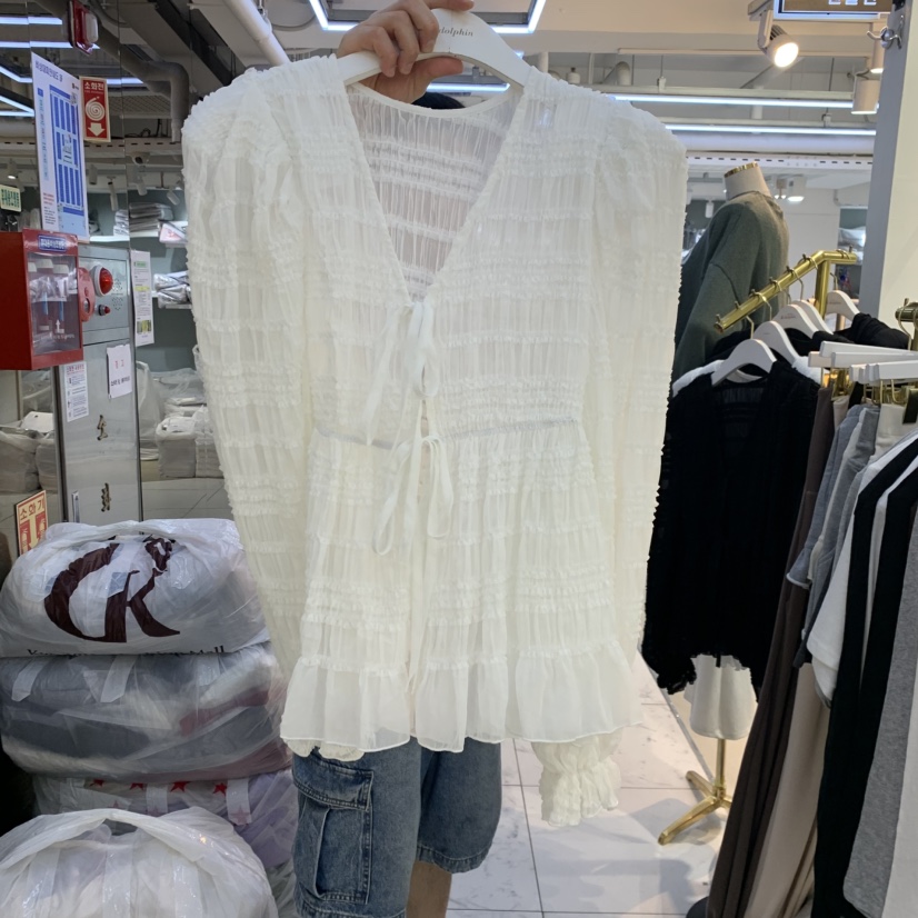 ENDOLPHIN東大門直郵女裝新款人氣休閑時尚真品襯衫蕾絲衫ENDOLPHIN襯衫/蕾絲衫圖色1