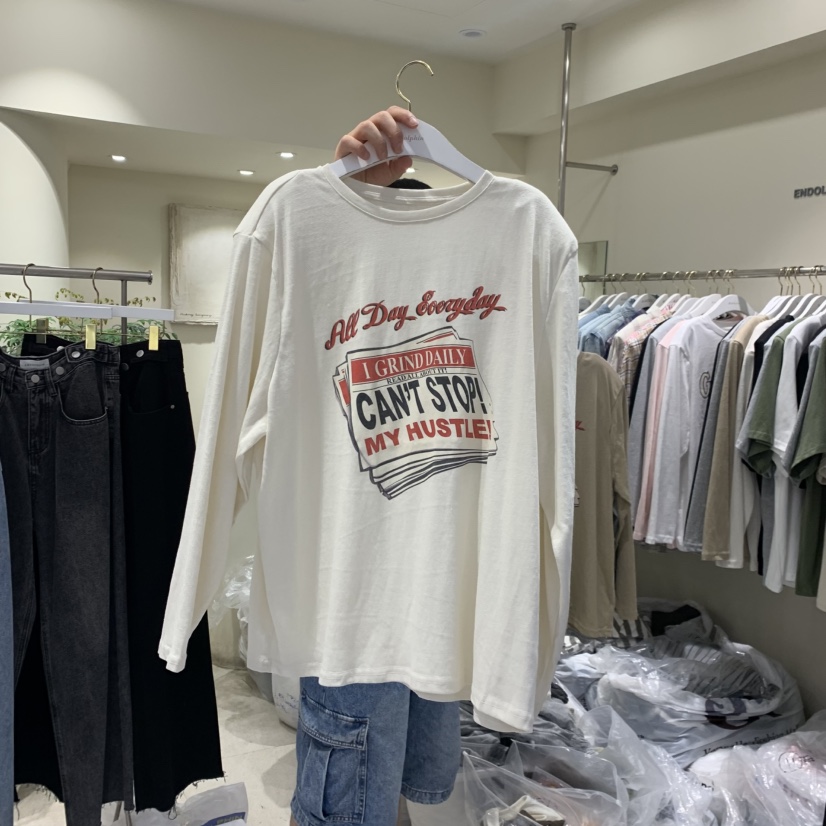 ENDOLPHIN東大門直郵女裝新品時尚人氣真品熱賣休閑長袖T恤ENDOLPHIN長袖T恤圖色1