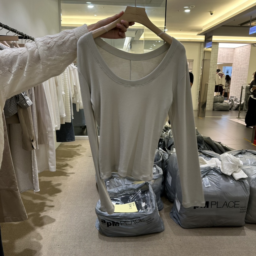 VEGETABLE東大門實拍女士新品推薦休閑真品時尚熱賣長袖T恤VEGETABLE長袖T恤圖色1薄荷