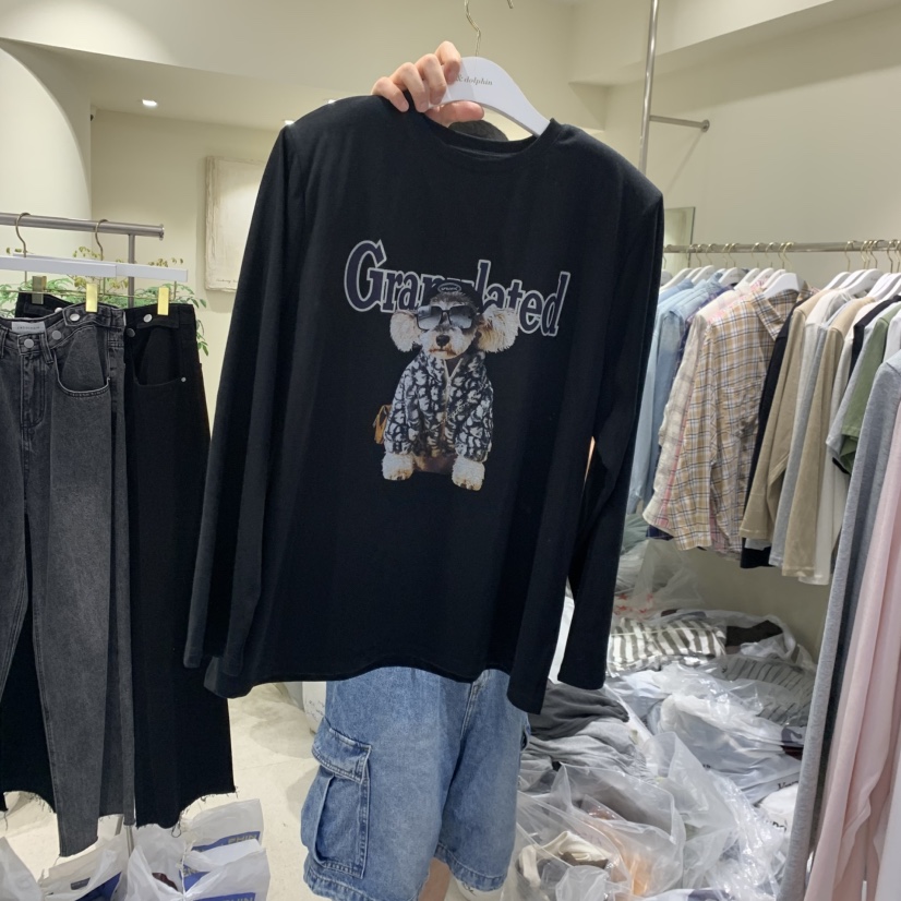 ENDOLPHIN東大門代購女士新款推薦時尚真品人氣休閑長袖T恤ENDOLPHIN長袖T恤圖色4