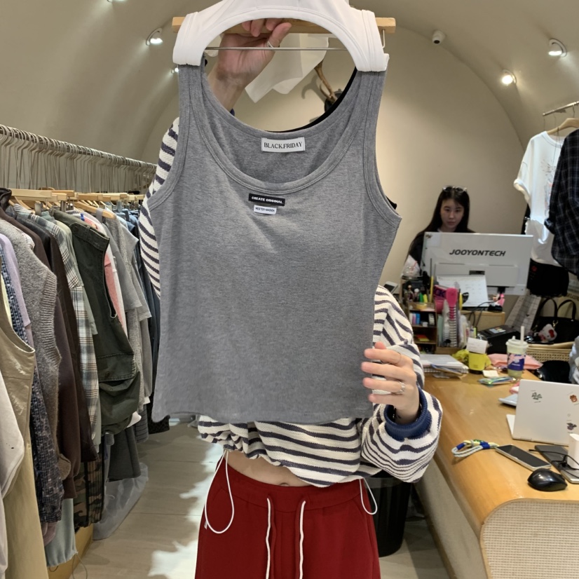 BLACKFRIDAY東大門代購女裝新品真品時尚休閑人氣吊帶背心BLACK FRIDAY吊帶/背心圖色2
