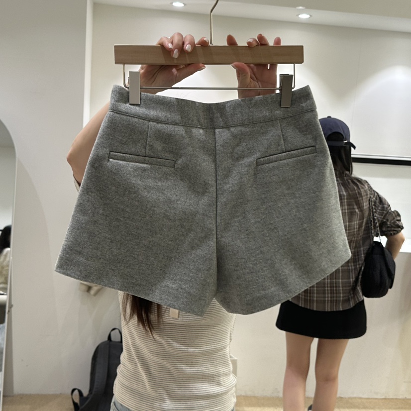 VEGETABLE東大門實拍女士新款時尚真品休閑推薦熱賣短褲褶裥VEGETABLE短褲
