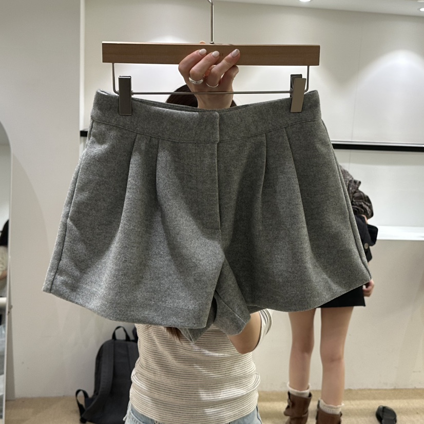 VEGETABLE東大門實拍女士新款時尚真品休閑推薦熱賣短褲褶裥VEGETABLE短褲圖色1