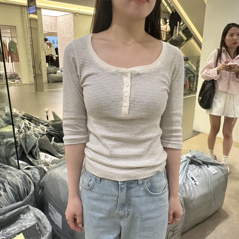 VEGETABLE東大門直郵女士新款人氣時尚熱賣推薦真品休閑T恤VEGETABLET恤圖色1白條紋際價格25000